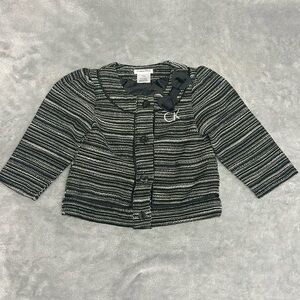 Calvin Klein - NWOT long sleeve dress jacket/button down sweater. Size 12 months